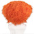 ANOGOL Short Orange Curly Wig Men Orange Clown Cosplay Wig Middle Part Hair