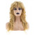 Baruisi Long Curly Wavy Blonde Wig with Bangs Synthetic Heat Resistant Halloween Cosplay Party Hair Wig for Women