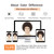 Yargel Hair Brown Curly Wig for Mens Costume Brown Afro Synthetic Funny Wigs for 70s 80s Halloween Cosplay Party Use