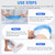 XIRRCV Waterproof Foot Cover for Shower – Cast Cover for Foot, Shower Boot Cover Waterproof Foot, Foot Cover for Shower After Surgery, Reusable Cast Bag for Adult