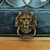 MOLIGOU Lion Head Door Knocker, 6 Inch Decorative Front Door Knocker, Antique Lion Door Ring Pull Handle (Antique Bronze)