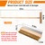 Reallnaive 1 Pack 37 Inch Wood Handle Pizza Oven Brush with Scraper