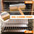Reallnaive 1 Pack 37 Inch Wood Handle Pizza Oven Brush with Scraper