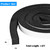 Foam Strips with Adhesive, 1 Inch Wide X 1 Inch Thick, Neoprene Weather Stripping High Density Closed Cell Foam Tape Seal for Doors and Windows Insulation, Total 13 Feet Long(6.5ft x 2 Rolls)