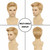 Star Flower Mens Blonde Wig Short Straight Synthetic Blonde Hair Wigs for Male Guy Daily Wear Anime Costume Halloween Cosplay Party