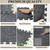 TroyStudio Thick Sound Absorbing Interlocking Floor Mats, 20 Pcs 11x 11 x 0.4 inches High Density Piano Carpet Drum Rug, Non-Slip Anti Vibration Soundproof Pads Acoustic Blankets for Music Studio