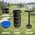 Portable Golf Hole Cutter with Detachable Handle, USGA Standard 2/4/6 Inch Hole Digger Kit – Includes Golf Cup Covers & Built-in Soil Ejector – Ideal for Backyard, Lawn, Garden Putting Green Practice
