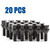GAsupply M12x1.25 OEM Lug Bolt Black, 28mm Shank Cone Seat 3/4" Hex, 20pcs