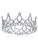 Lovelyshop Pearl Rhinestone Pet Crown for Dogs & Cats, Silver, XS