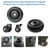 Luggage Suitcase Wheels Replacement Kit, 4 Pieces 1.5 inch/38mm TPE Bearing Wheels, Smooth Inline Caster and Spinner Roller for Suitcase, Trolley Bag