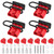 RVBOATPAT 4PCS 50Amp Battery Quick Connect/Disconnect Connector, 6 to 12 Gauge 600V Battery Cable Connector, Wire Harness Plug Kit for Car Winch Trailer