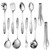 304 Stainless Steel Kitchen Utensils Set, 10 Pcs Stainless Steel Cooking Utensils Set, Heat Resistant Metal Kitchen Tools Spatulas Set, Spatulas, Spoons, Ladle, Meat Fork and Skimmer