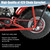 CILOYU Red 420 Chain with 42 and 90 Links for Mini Bike CT200U MB200 BT200X