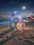 10FT Inflatable Headphones Archway LED Lights 80s 90s Party Decoration