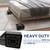 MYMULIKE Bed Risers 3 Inch, Oversized Fit Up to 5.5" Legs, Heavy Duty Support 6000lbs, Stackable Bed Raising Blocks Furniture Sturdy Bed Lifts for Couches, Tables, Desk(Black, 3 inch-8 Pack)