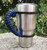 MOCE Handmade Paracord Handle for Yeti/Rtic/Ozark Trail Rambler 30 Oz Tumbler. Blue/black