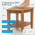 AquaTeak Kai Corner 15.5" Teak Shower Bench