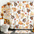 Lindameler 4pcs Fall Thanksgiving Shower Curtain Set Autumn Harvest Pumpkins Turkey Shower Curtain with Non-Slip Washable Bath Rugs, Toilet Lid Cover for Thanksgiving Bathroom Decor Accessory