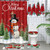 Vesici 7 Pcs Waterproof Christmas Shower Curtain Set, Classic Style