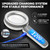 45X Magnifying Glass with Light, Rechargeable Magnifier for Reading