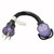Parkworld RV/EV 50A Extension Cord, NEMA 14-50 Extension Cord, NEMA 14-50P to 14-50R Straight Plug for Generator (1.5FT)