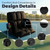 Stadium Seats with Back Support Wide, 4.7" Padded Bleacher Seat, 6-Position Reclining Bleacher Chairs with Back and Cushion, Sofa Style Ergonomic Design for Sports Games Baseball Football (22.5"Black)