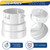 Saillong 1 Pack 4" PVC to Corrugated Pipe Adapter for SDR35/SCH40 PVC Pipe
