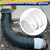 Saillong 1 Pack 4" PVC to Corrugated Pipe Adapter for SDR35/SCH40 PVC Pipe