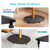 30.6" Speaker Stands Pair for SONOS Era 100 and Era 300,Black