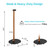 30.6" Speaker Stands Pair for SONOS Era 100 and Era 300,Black
