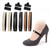 Veemoon 3 Pairs Shoe Straps for Heels, Detachable High Heel Shoes Ankle Shoelaces Straps Anti-Loose Elastic Band with Buckle Adjustable Soft PU Leather Belt Blister for Office Wedding Dance Party
