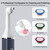 Tooth Polisher,Teeth Polishing Kit for Daily Cleaning,Polishing Then Whitening of Tooth (Professional Toothpaste Include),USB Rechargeable Dental Polisher with LED Light,6 Heads,5 Speed Modes
