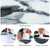 VaryPaper 24"x473" Black and White Marble Countertop Peel and Stick Wallpaper Marble Vinyl Wrap for Cabinets Table Furniture Waterproof Self Adhesive Removable Wall Paper for Bedroom Bathroom Kitchen