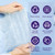 200 Pcs Compressed Towels, Disposable Face Compressed Towels, Magic Towel, Compressed Towel for Travel, Camping, Hiking, 8"x9", White