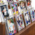 Emfogo Trading Card Display, 3-Tier Card Display Case with Custom Drawer, Wood Graded Card Display with Supporters and Dividers, Sports Card Display Case for Collection (Walnut)