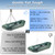 Katywixu Adjustable 3 Leg Inflatable Dinghy Boat Lift Slings, with Locking Spring Clips, Stainless Steel Hardware & Nylon Webbing, for Inflatable Dinghies