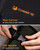 Foxrino Wrench Roll, Wrench Roll Up Pouch, 19-Pocket Heavy Duty Canvas Wrench Organizer Bag for Metric Combination Wrenches, Portable Tool Roll Bag, Gifts for Men for Fathers Day(Black, 19+1 Metric)