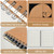 Mousbull A4 Graph Paper Notebook, 2 Pack Large Spiral Grid Notebook, 200 Pages 100gsm Thick 5mm Square Paper Quad Notebook for Engineering, Math, Taking Notes, Drawing - Kraft Brown Cover, 8.5" x 11"