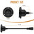 20A 125V Heavy-Duty AC Port Plug RV Shore Power Inlet Socket with 16" Cord