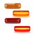 Bestview LED Dually Side Marker Lights for 1994-2002 Dodge Ram 2500 3500, Amber＆Red Front&Rear Wheel Bed Marker Bumper Fender Lamp Assembly Kit accessories(Pack of 4)