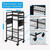 INGIORDAR Power Tool Organizer storage Cart with Charging Station,Black