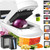 8-Blade Cook Tool & Gadget Sets, Egg Slicer Chopper Grater Set, White