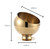 Mozacona Gold Stainless Steel Spherical Sugar Bowl Seasoning Jar Mints Holder Bowl