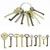 Universal Skeleton Key Set - 10-Piece Universal Skeleton Keys Replacement for Antique Furniture, Vintage Old Furniture, Antique Furniture，Old Style Cabinets, Dressers & Classic Doors