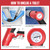 POPULO Electric Toilet Plunger, 5 Bar Air Clog Remover with Built-In Pump