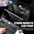 YGDMD LED Car Trash Can Leak-Proof,Strong Magnetic Fast Closing Car Trash Bin as Cars Organizers and Storage,Cars Garbage Can with Automotive Trashs Bag for Backseat,Console,Door