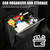 YGDMD LED Car Trash Can Leak-Proof,Strong Magnetic Fast Closing Car Trash Bin as Cars Organizers and Storage,Cars Garbage Can with Automotive Trashs Bag for Backseat,Console,Door