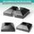 AJOVW 4Pcs 1.5" (1.5" Post/4" Base) Aluminum Post Base Cover, Suitable for Iron Stair railings, Balcony railings, Post Skirt Covers (Black)