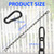 Gate Chain Lock with Carabiners Barn Chain Link 20'' Black Gate Latches for Outdoor Fences Dog Cage Lock Backyard Chain Lock Stall Supplies