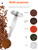 WILLIZTER 2-in-1 Stainless Steel Coffee Scoop Tamping Spoon